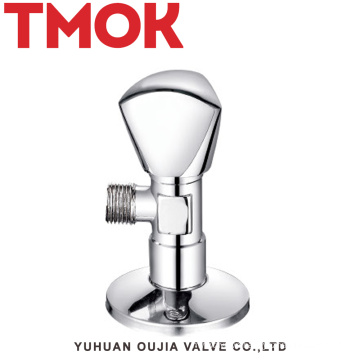 chromed plated stainless steel sanitary triangle angle valve